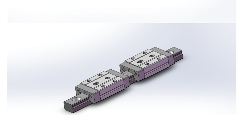 T-type cross guide miniature linear rails for XY motion